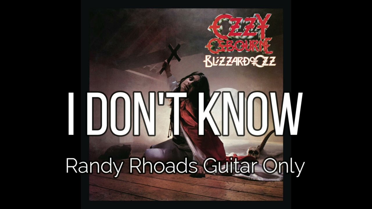Ozzy Osbourne - I Don't Know (Randy Rhoads Guitar Only)