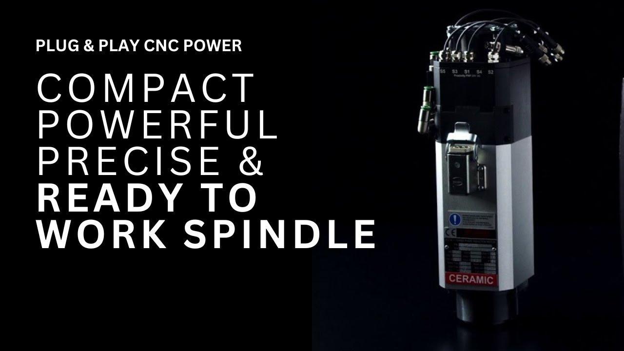 ATC41 - ISO20 Electrospindle for CNC & Robotics - Light. Compact. Precise. Powerful.