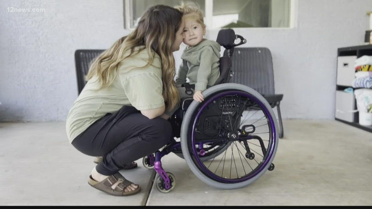 Arizona man helps customize wheelchair for 2-year-old girl