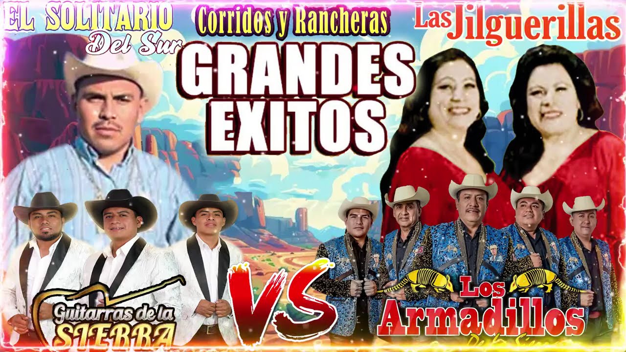 Las Jilguerillas,El solitario Del Sur,Los Armadillos de la Sierra,Guitarras de la Sierra -Exitos Mix