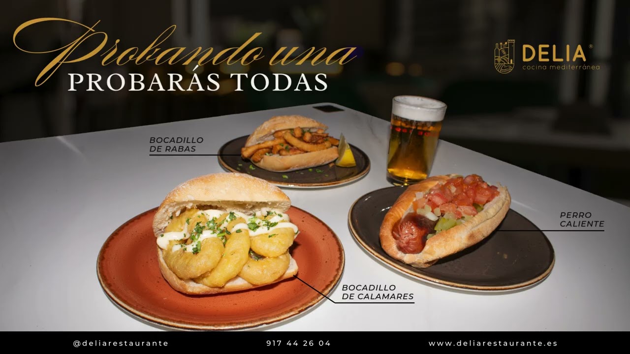 Men&uacute; de Tapas en Madrid | Delia Cocina Mediterr&aacute;nea