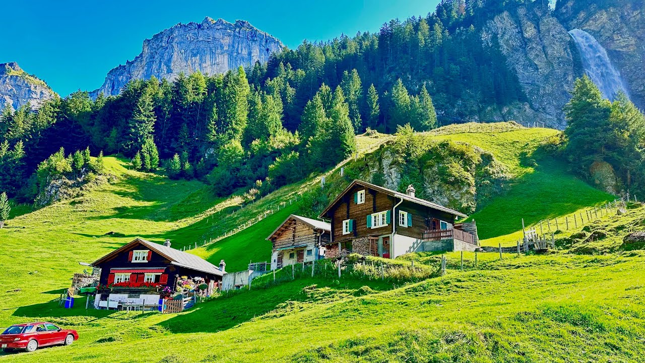 Штойбифолл, Швейцария🇨🇭 Самый удивительный водопад в мире! Альпы Швейцарии
