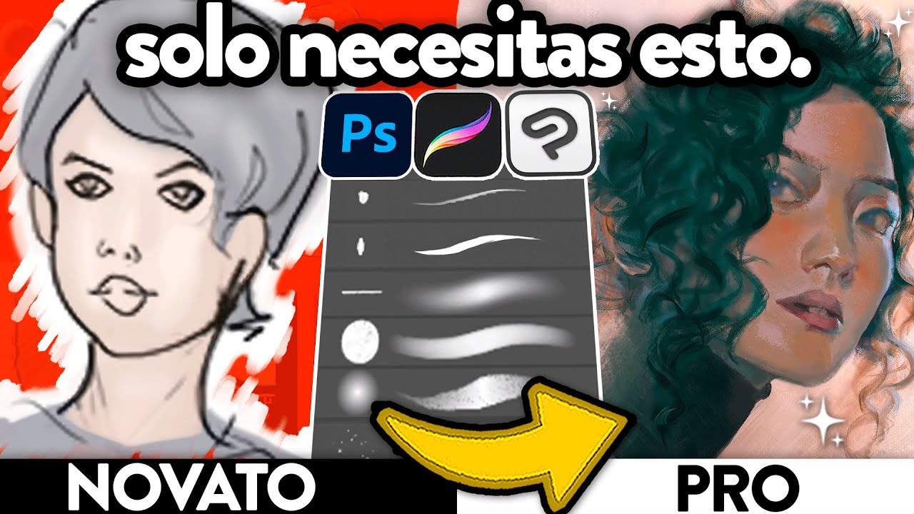 ¿Cómo Hacer Pintura con Pinceles Digitales? | Photoshop, Procreate, Clip Studio Paint