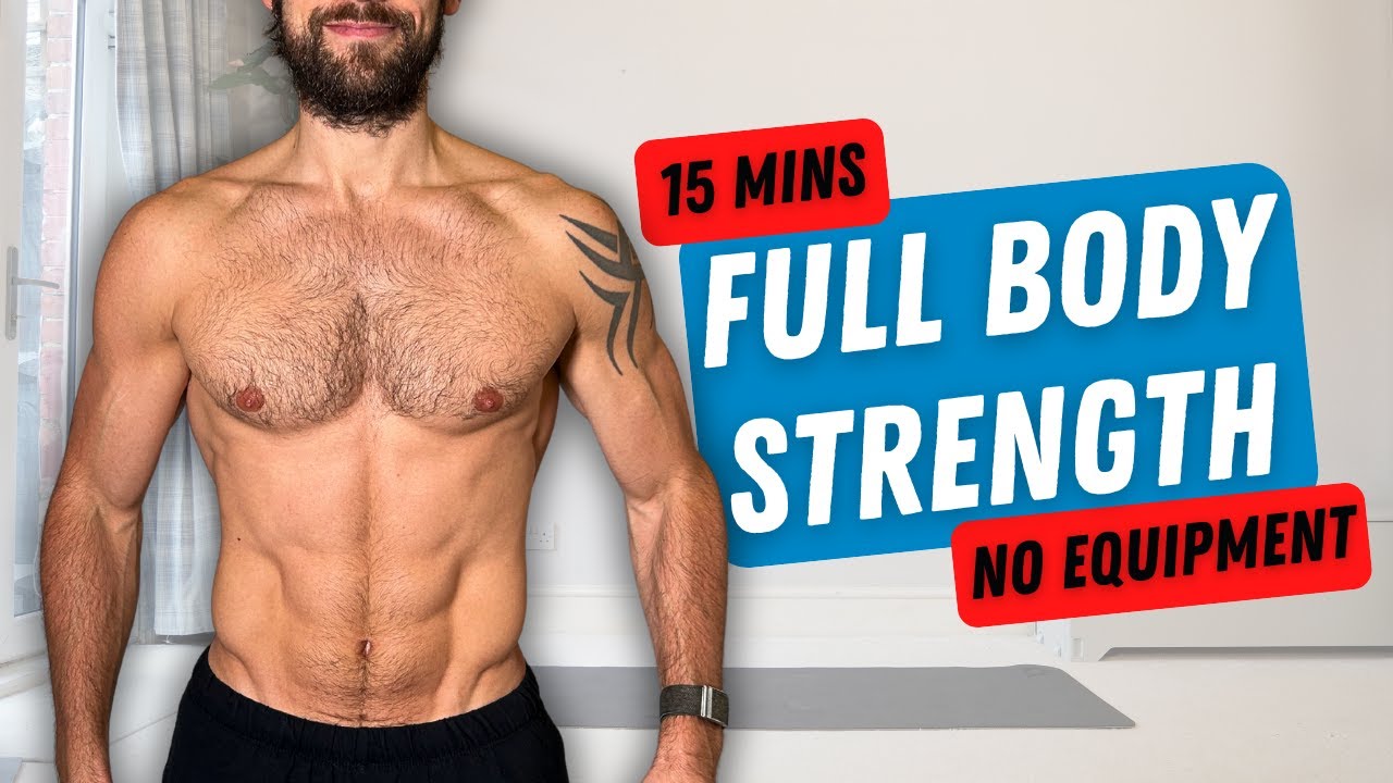 15 Min Beginner Friendly STRENGTH HIIT | Full Body | No Equipment