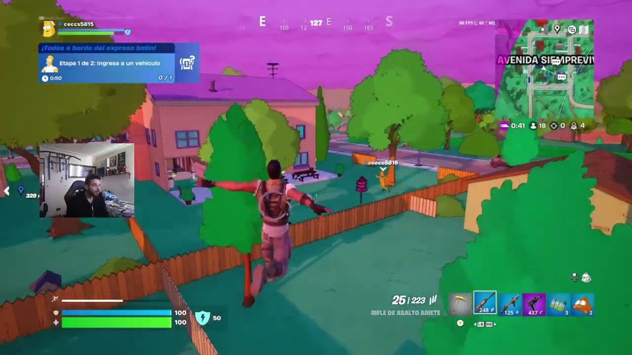 Fortnite x Los Simpsons I WIN!!! Noop pero había mejorado otro poquito