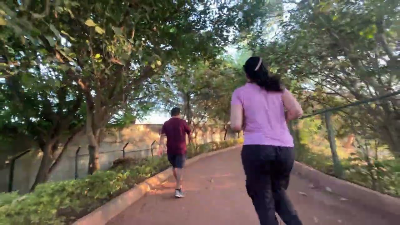 Morning walk at a lake in Bangalore
