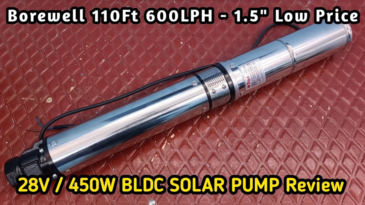 28V 450W BLDC Submersible Water Pump Review Tamil | 110ft Borewell Water Solar Pump |SP Electronics
