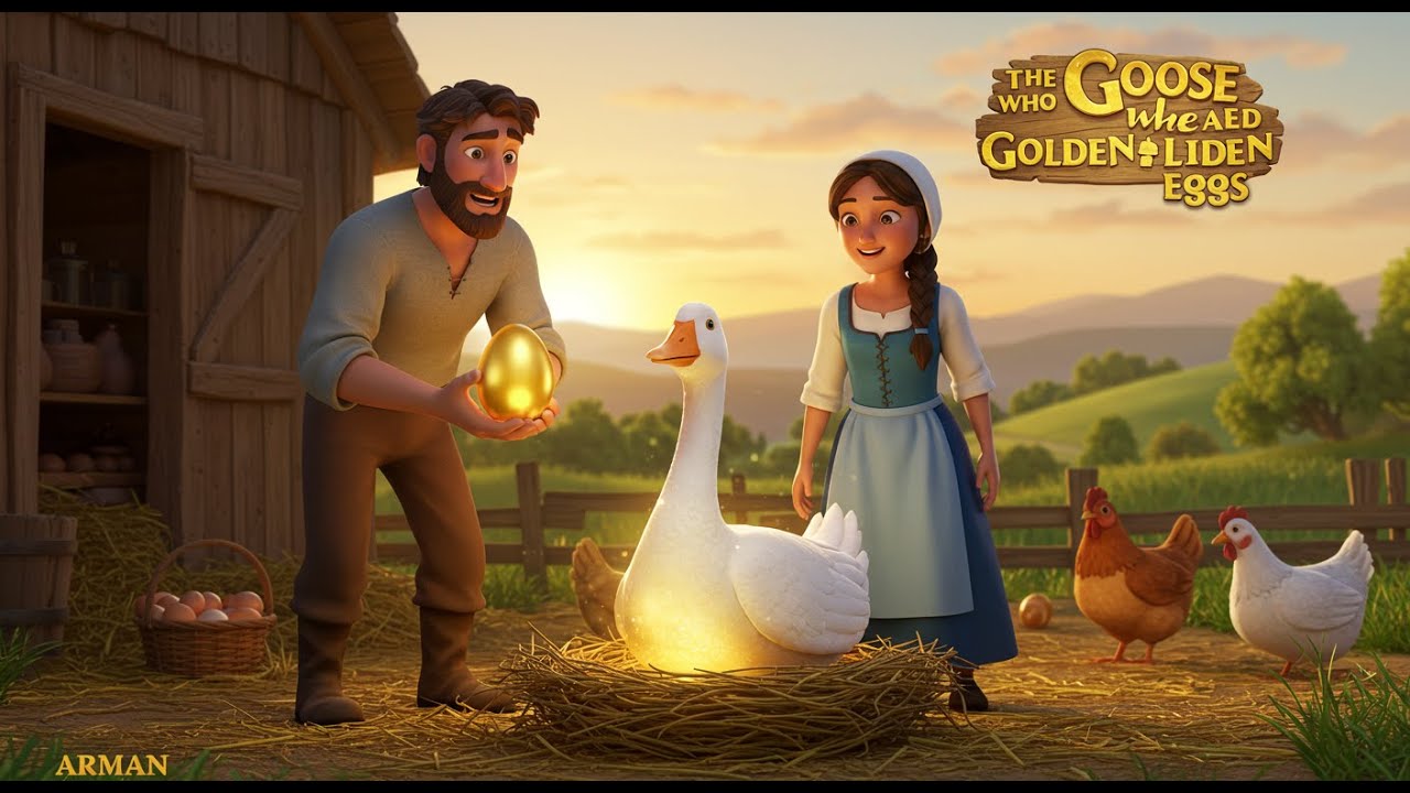 The Goose Who Laid Golden Eggs | Bedtime Story | Children | Moral Story | Kids