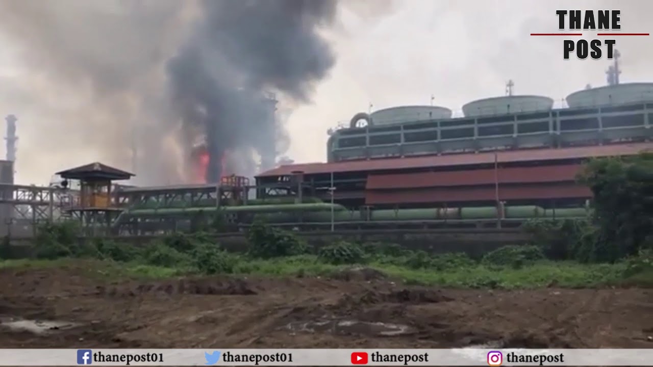Thane post | A fire occurred at BPCL Mumbai Refinery at Mahul plant | exclusive visuls