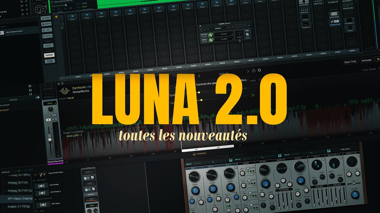 UAD LUNA Pro 2.0 : toutes les nouveautés (ARA, Hardware Inserts, nouveaux plugins)