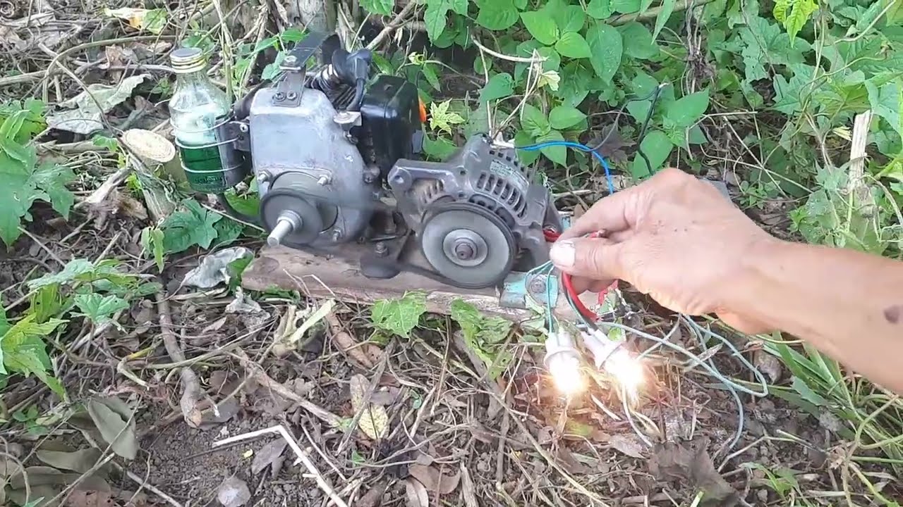 Membuat mesin dan dinamo ampere jadi generator mini brushless