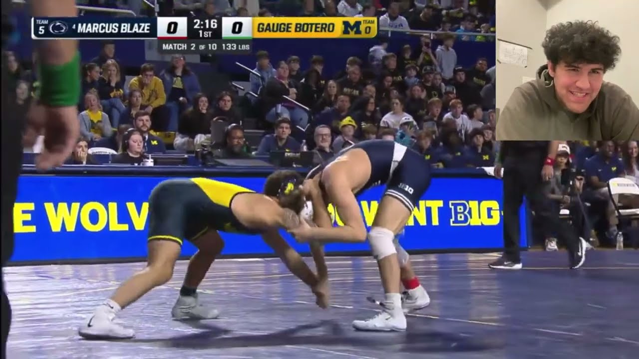 Marcus Blaze vs Gauge Botero | Penn State vs Michigan (141lb)