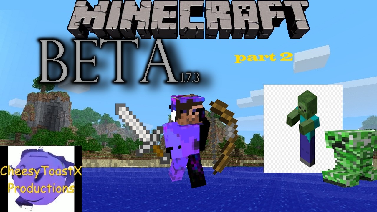 i killed some zomb and creper... (Minecraft Beta Series P2)