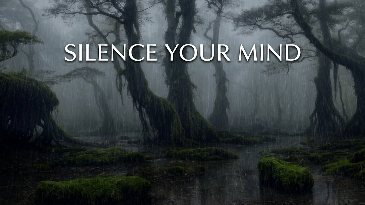 Restorative Rain in the Dark Forest ⛈️ Silence Your Mind (No Ads) | 8 Hours of Pure Green Noise