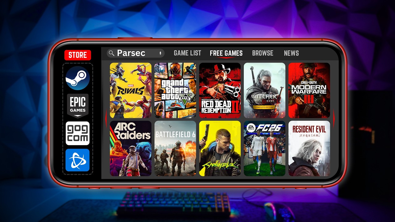 How to Play PC Games on Android Using Parsec App