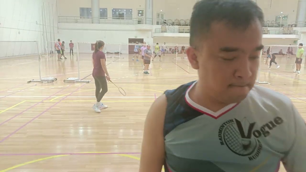 Badminton queuing with Vogue Group_Jan. 13th, 2026_Micho, Marivic, Jen & Caroline