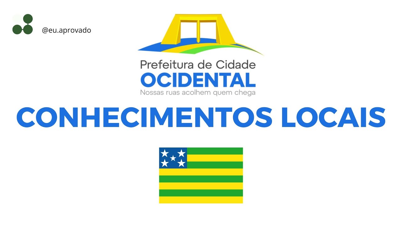 AUL&Atilde;O DE CONHECIMENTOS LOCAIS CIDADE OCIDENTAL #parte1