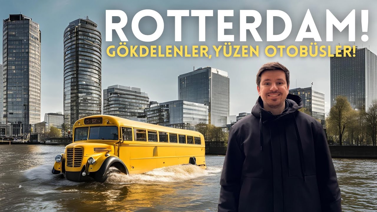 Rotterdam - Suda Giden Otobüse Bindik! 😱🚍🌊