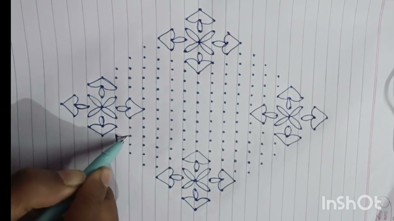 21*1 dots Rangoli.. please subscribe to my channel 🙏🙏 please