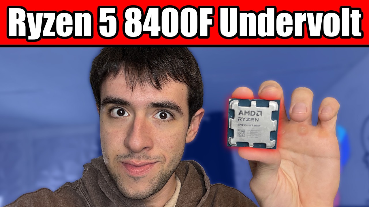 Undervolt your Ryzen 5 8400F for more FPS and Lower Temperature!