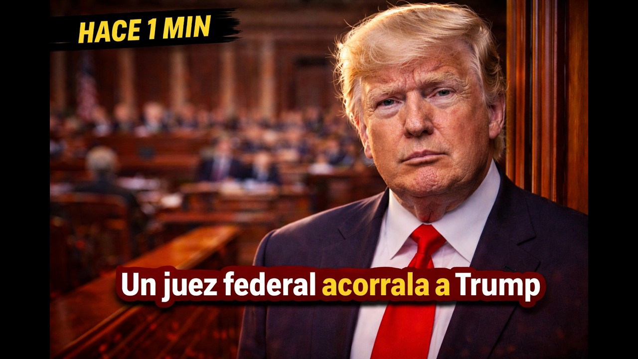 HACE 1 MIN: Juez federal ARRINCONA a Trump y lo deja sin salida en la CORTE
