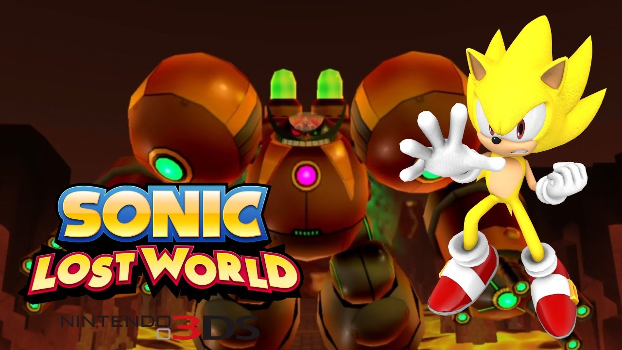 Sonic Lost World 3DS- Final Boss Super Sonic (Upscaled)