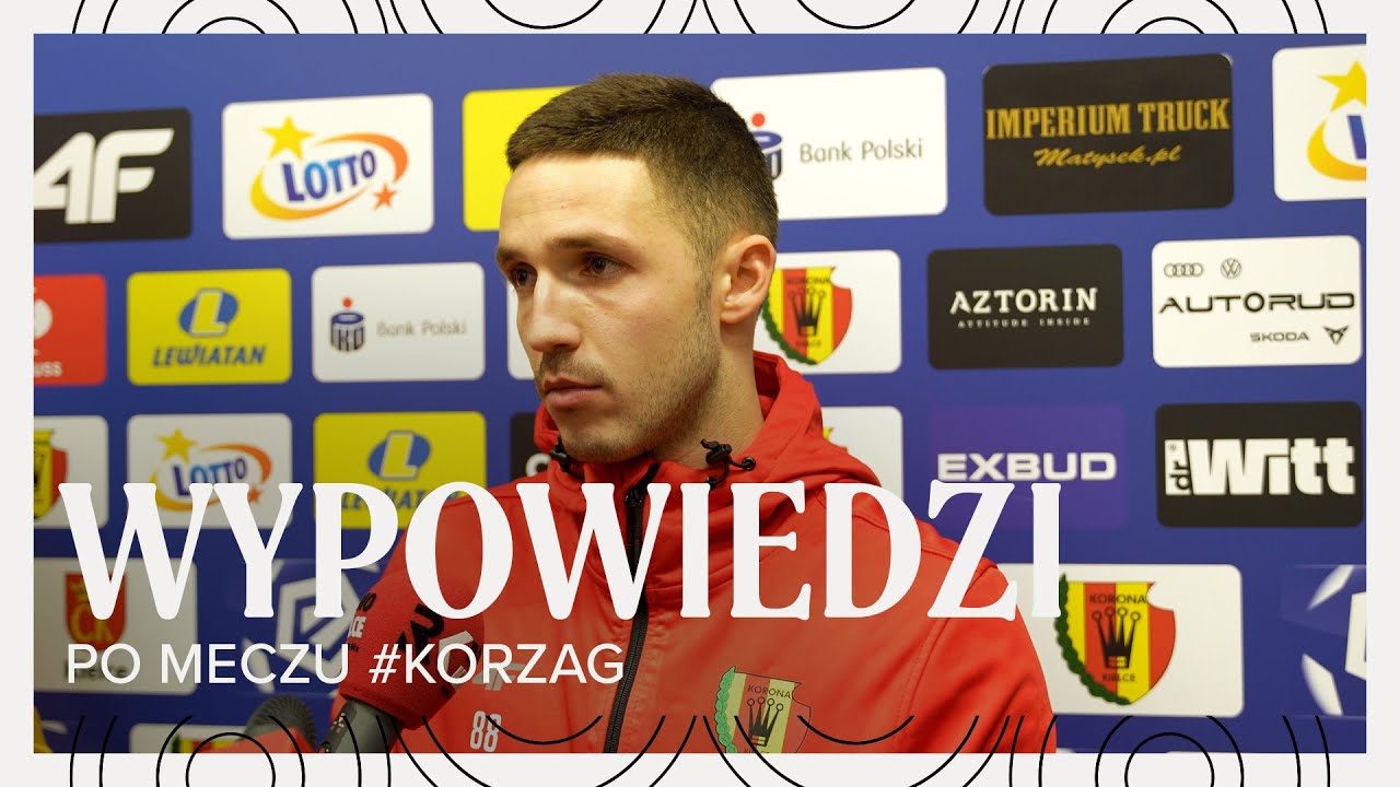 Bartłomiej Smolarczyk i Tamar Svetlin po meczu Korona Kielce - Zagłębie Lubin (06.02.2026r.)