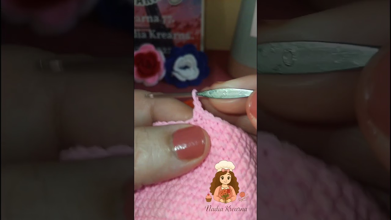 Borde para un toque diferente en nuestros tulipanes a crochet Corazones 🌺 