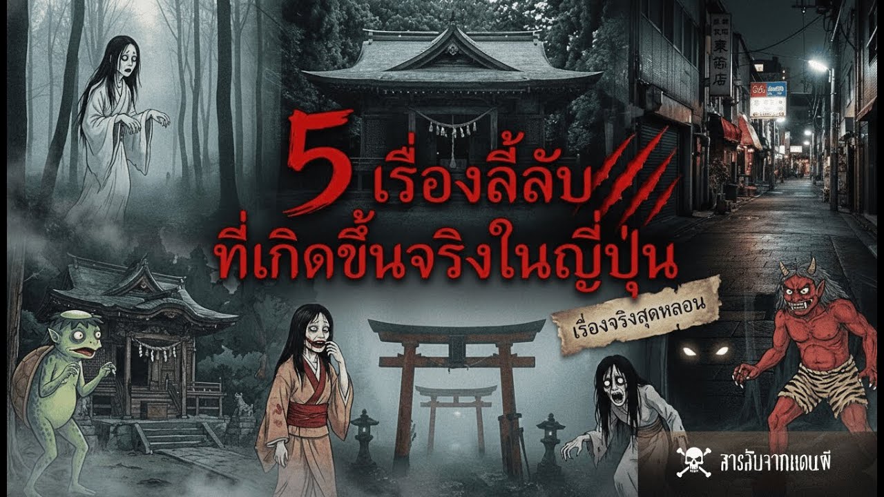 5 เรื่องลี้ลับที่เกิดขึ้นจริงในญี่ปุ่น (จากบันทึกและพยาน) EP.10
