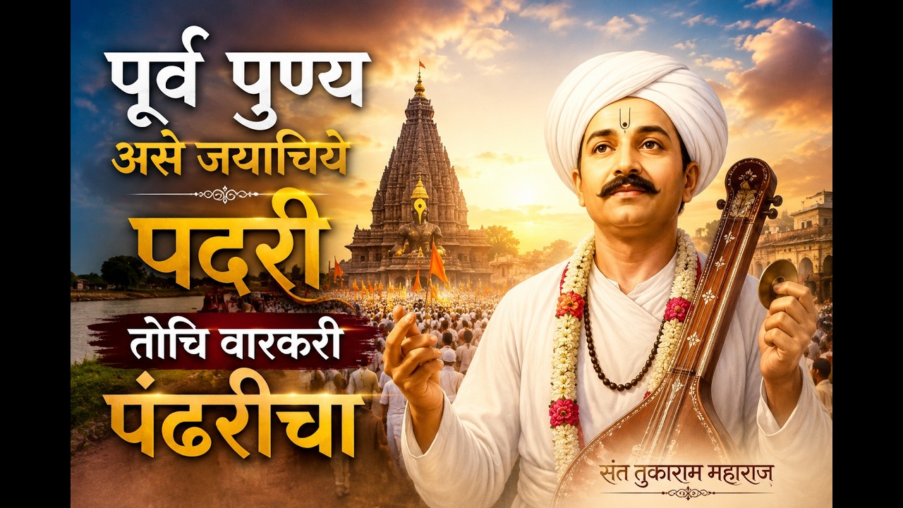 अभंग - पूर्व पुण्य असे जयाचिये पदरी । तोचि वारकरी पंढरीचा ।