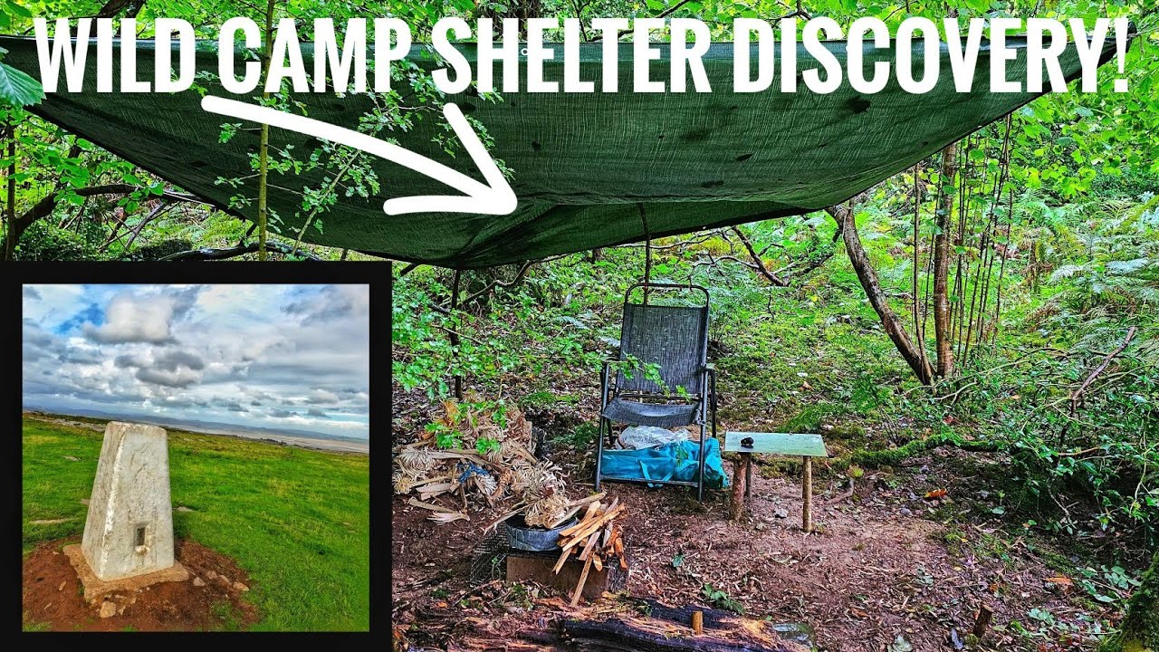 Wild Camping Adventure : Unexpected Shelter Found in Remote Woodland | Windy Piel Island Plan B