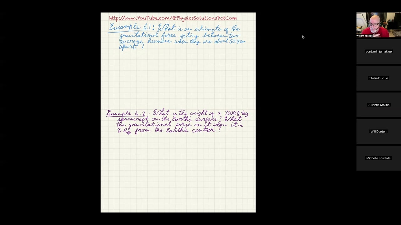 Newton's Law of Gravity Examples and Kepler's Laws of Planetary Motion