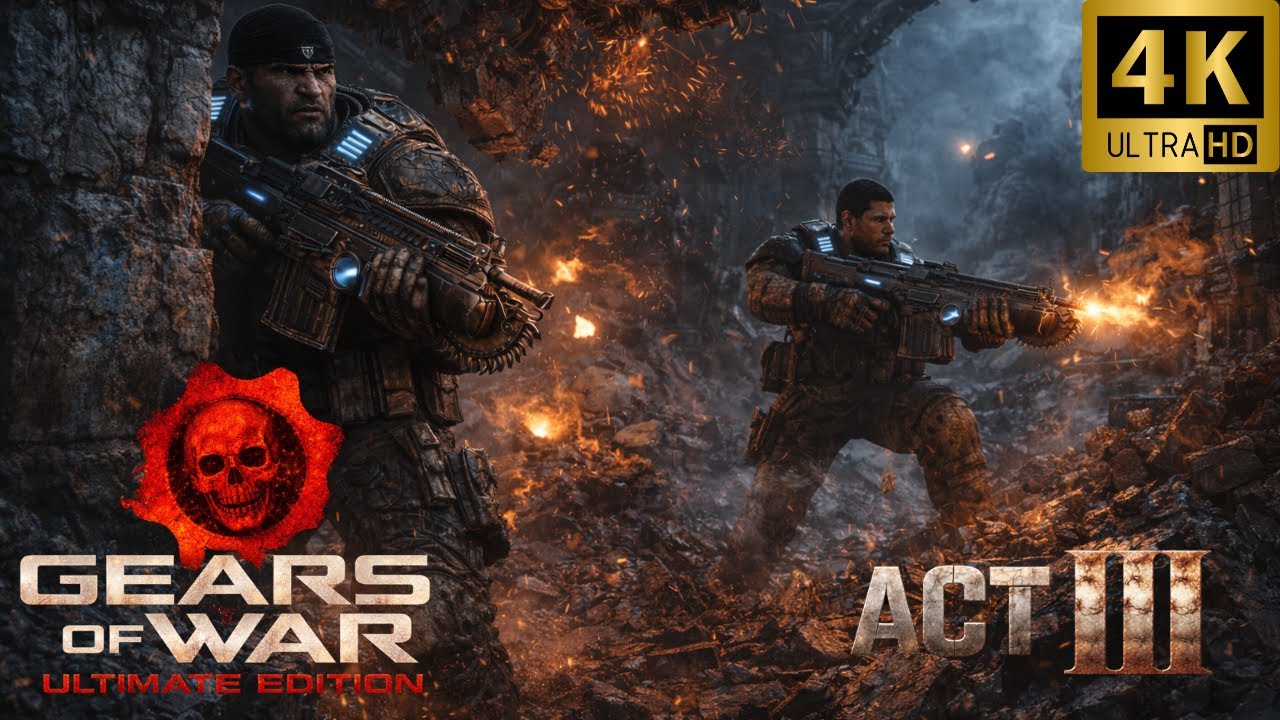Gears of War: Ultimate Edition ACT III (4K Cinematic Gameplay | No Commentary)