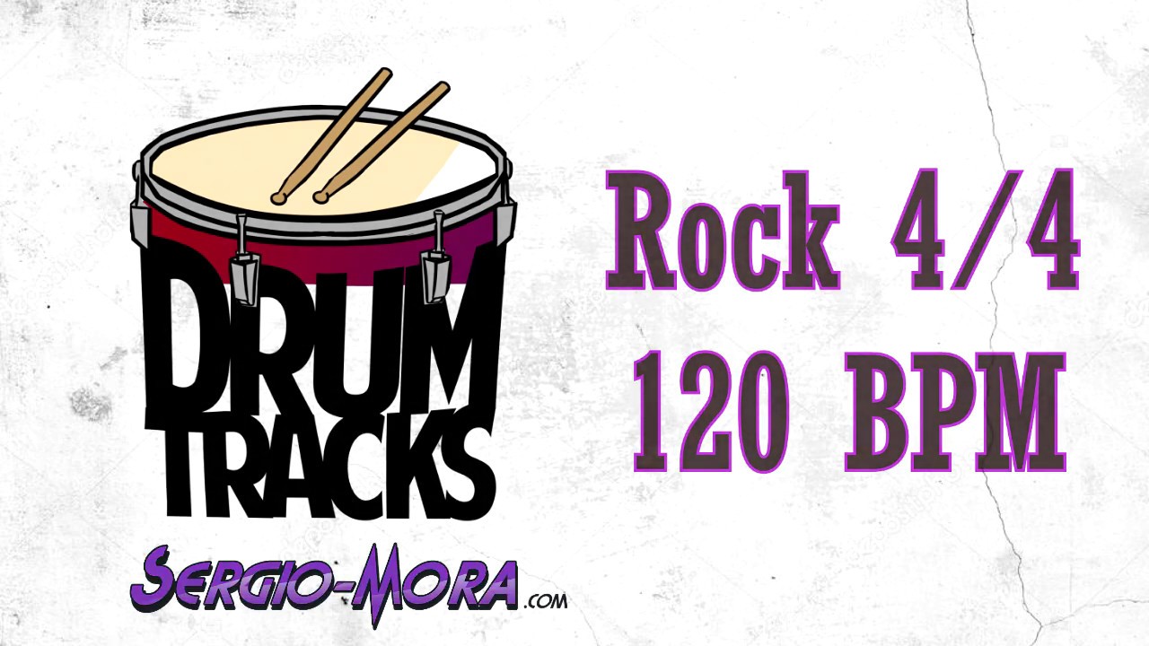 Drum track Rock 120 bpm  4/4