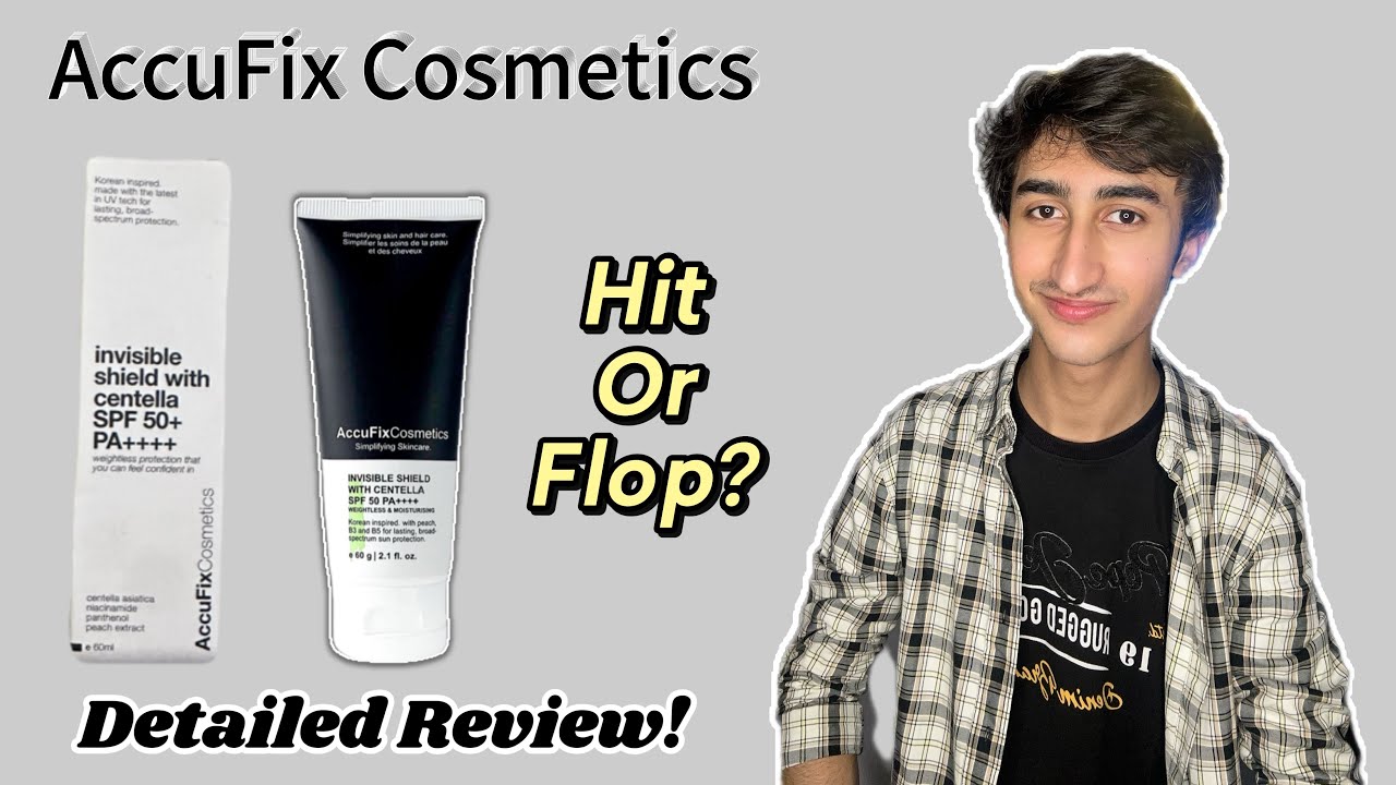 Обзор солнцезащитного крема Accufix Invisible Centella Spf50!