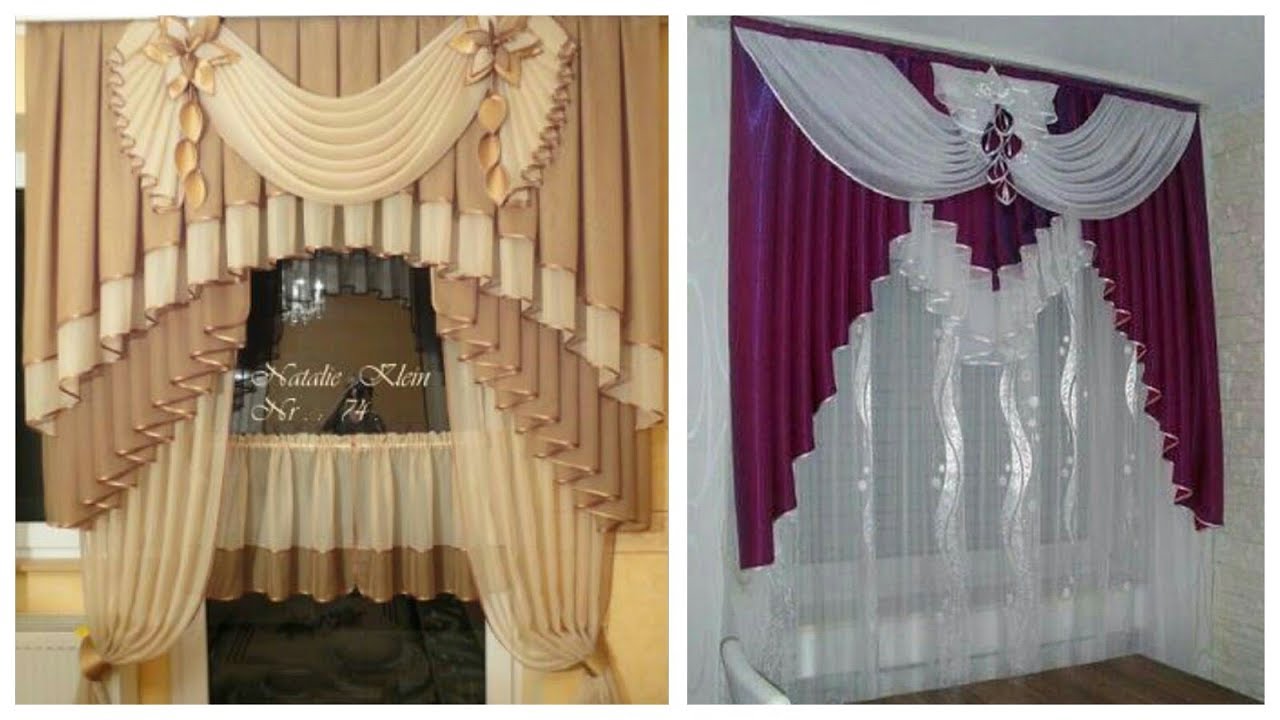 Stylish chiffon curtains designs images