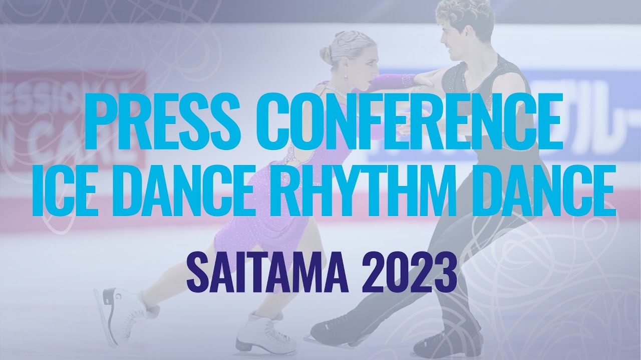 Ice Dance Rhythm Dance - Press Conference #WorldFigure 2023