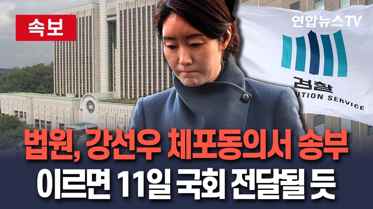 [🔴속보] 법원, 강선우 체포동의요구서 검찰 송부…이르면 11일 국회로 전달될 듯 / 연합뉴스TV(YonhapnewsTV)