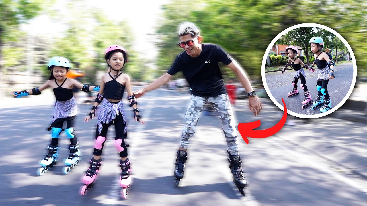 MAIN SEPATU RODA DI TENGAH JALAN BIKIN KEMACETAN!!