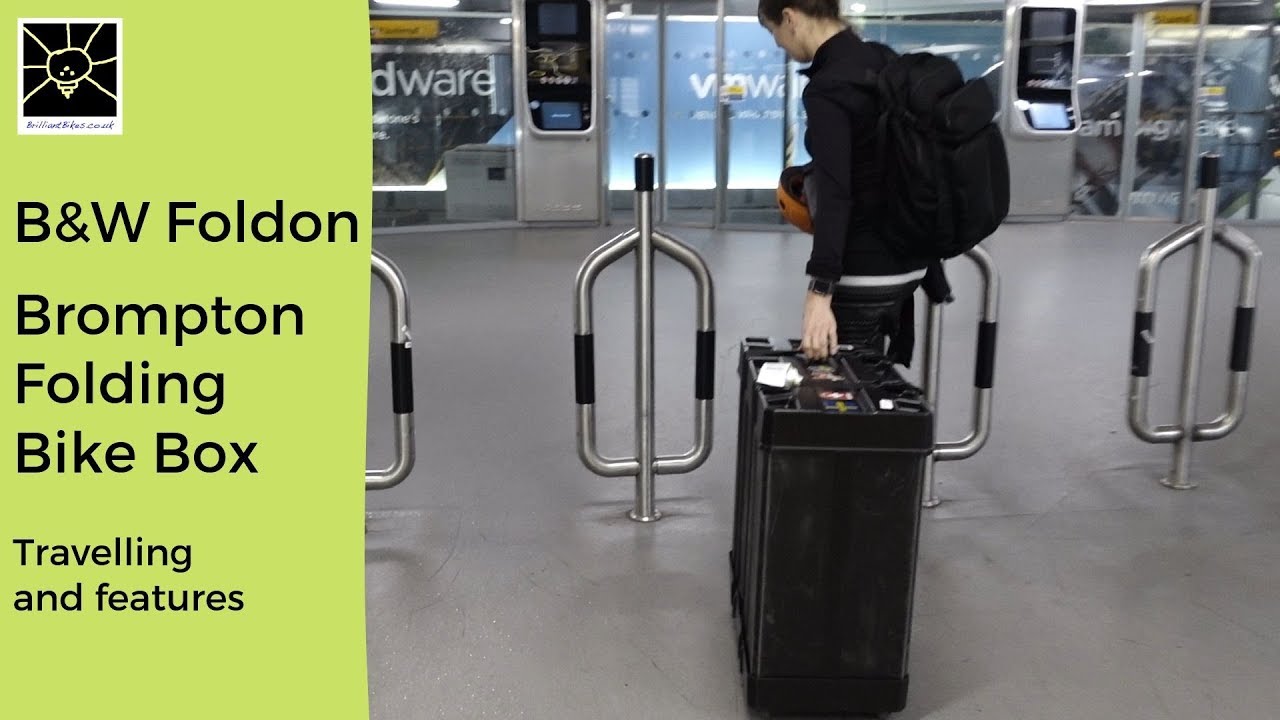 Brompton travel case - B&W Foldon - folding bike box