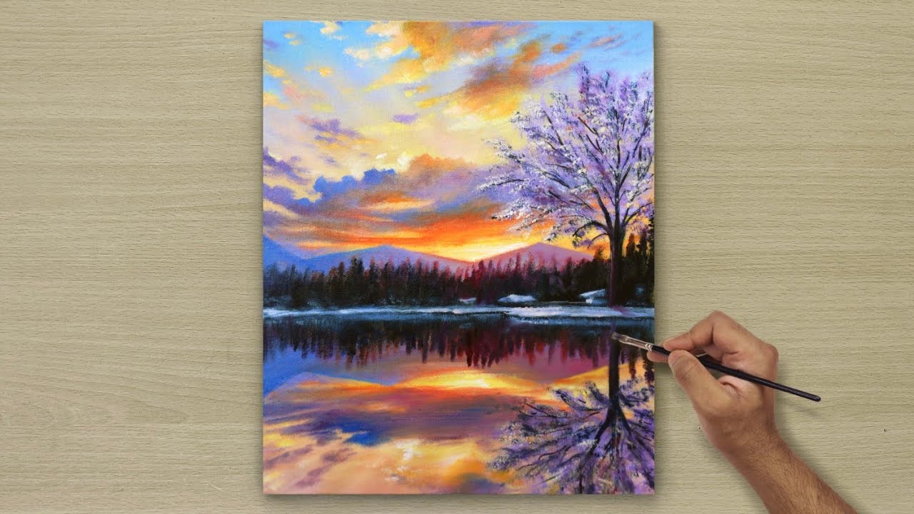 BEAUTIFUL PAINTING FOR YOU / STEP BY STEP PAINTING / TECHNIQUES FOR BEGINNERS 