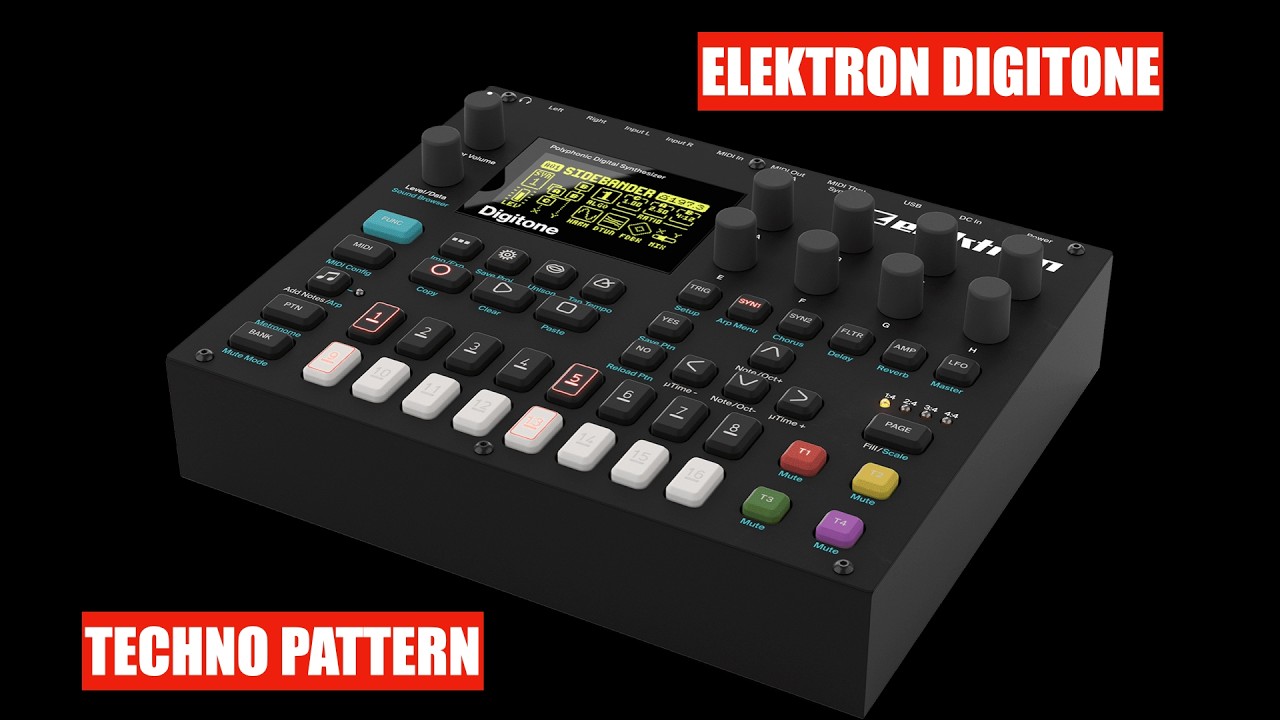 ELEKTRON DIGITONE : TECHNO PATTERN