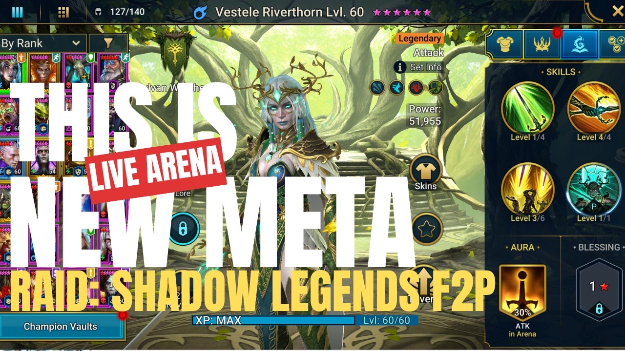 THIS CHAMPION IS CHANGING THE META ARENA IN RAID: SHADOW LEGENDS  Vestele Champion Spotlight