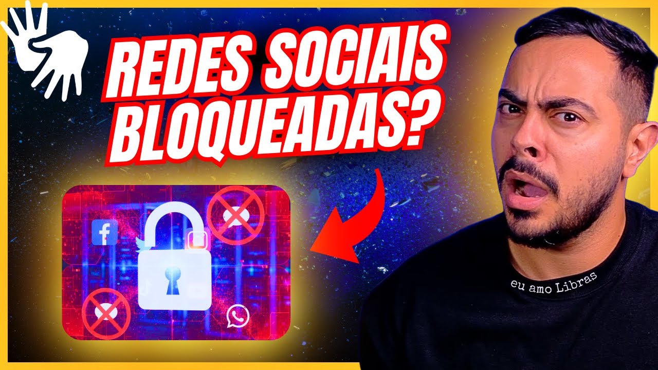 LIBRAS NA PRÁTICA: Redes Sociais serão Bloqueadas? | LÍNGUA DE SINAIS PARA INICIANTE