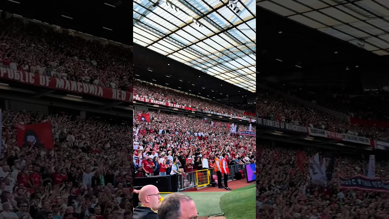 The Stretford End &hearts;️ #manutd #fans #chant #unitedroad #countyroad #oldtrafford #loud