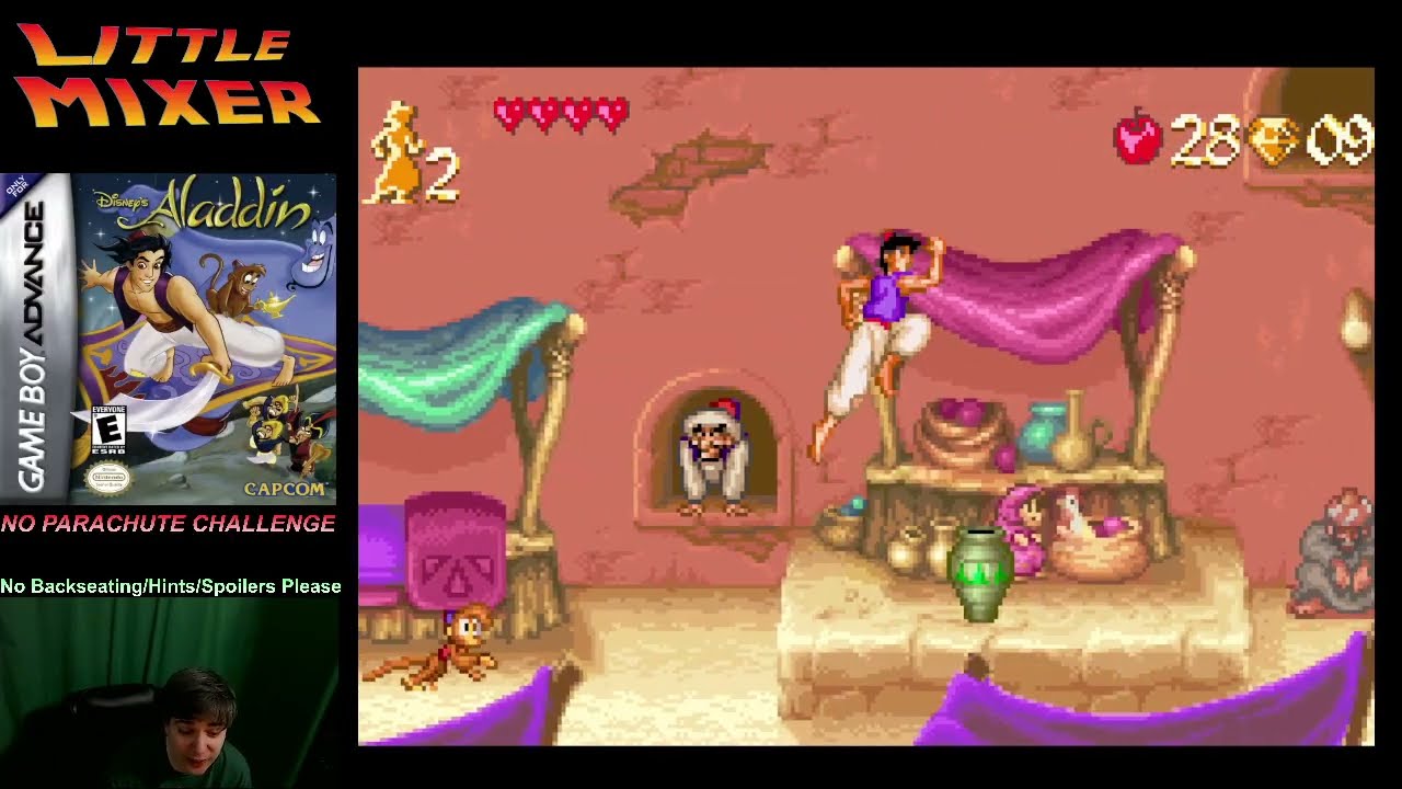 ALADDIN - No Parachute Blanket Challenge - Game Boy Advance