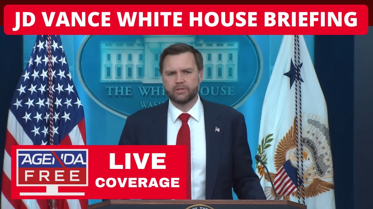 JD Vance Hosts White House Press Briefing - LIVE Breaking News Coverage
