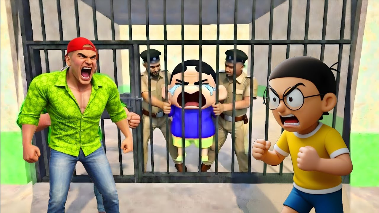 Aaj Shin-Chen Ko Police Ne Jail Me Dal Diya😭 INDIAN THEFT AUTO SIMULATOR 