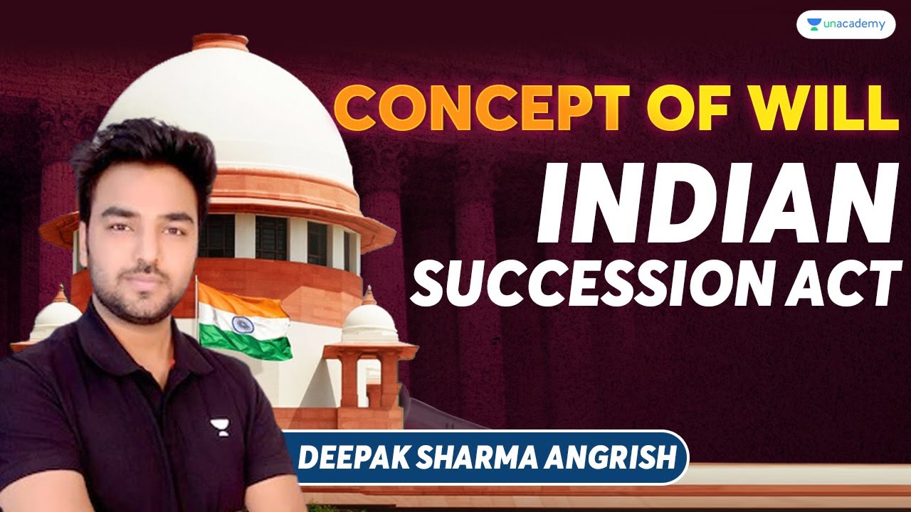 Discussion on Concept of Will | Indian Succession Act  | Deepak Angrish | Lets crack Judiciary exams