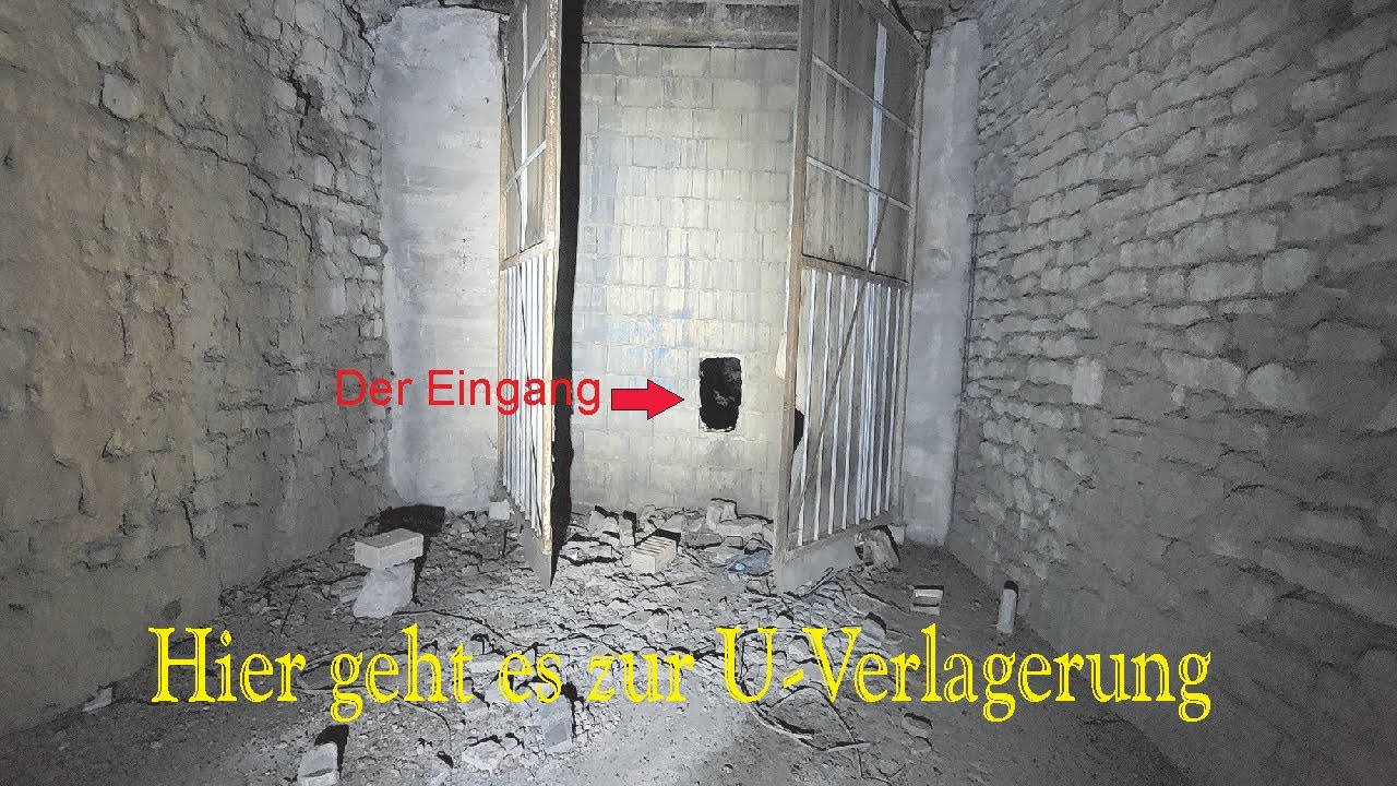 Eine gigantische U-Verlagerung,produziert wurde hier flüssiger Sauerstoff für die V2 Rakete
